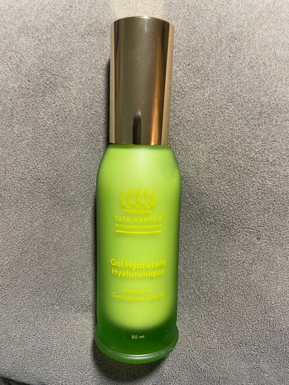 Tata Harper Green Frosted Hyaluronic Gel Moisturizer with Gold Cap NWT - Picture 12 of 12